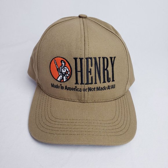 Henry Rifle Other - Henry Rifle Cap Hat Made In America USA Brown Adjustable Hook and Loop